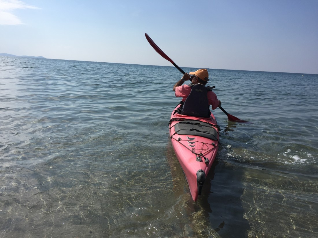 Paddling on the sea of love.